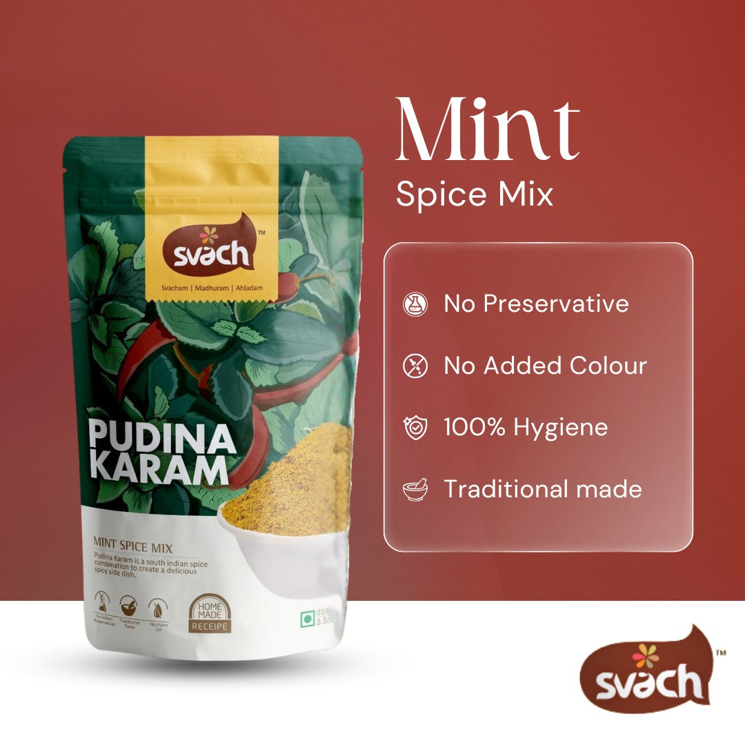 Svach Pudina Karam | Mint Spice Mix | (200 G)