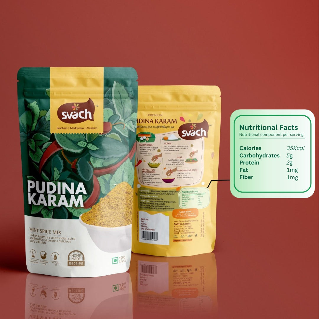 Svach Pudina Karam | Mint Spice Mix |  (200 G)