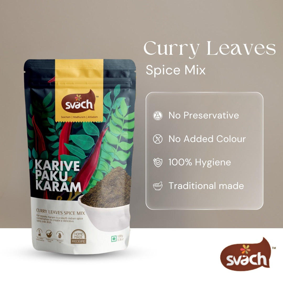 Svach Karivepaku Karam | Curry Leaves Spice Mix 200 G